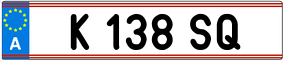 Trailer License Plate
